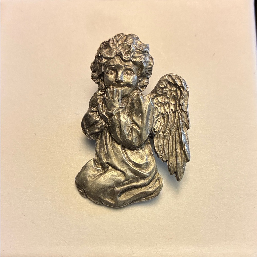 Robert Hall pewter Angel Brooch